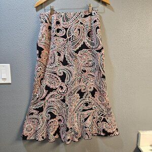 Vintage Harolds Women's Midi Skirt Paisley Size 8